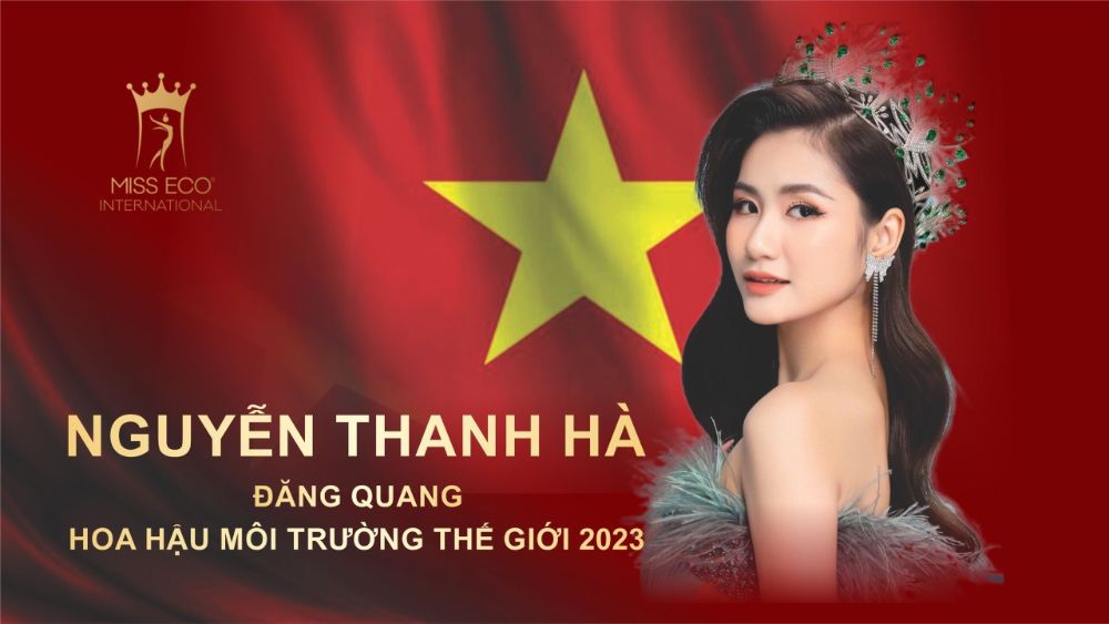 Hoa hậu 19 tuổi Nguyễn Thanh Hà xuất sắc đoạt vương miện Miss Eco International 2023