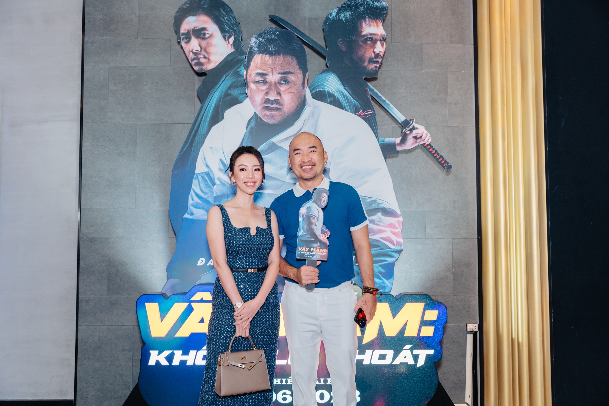 Thu Trang - Tiến Luật hào hứng đi xem “Vây Hãm: Không lối thoát” của Ma Dong Seok