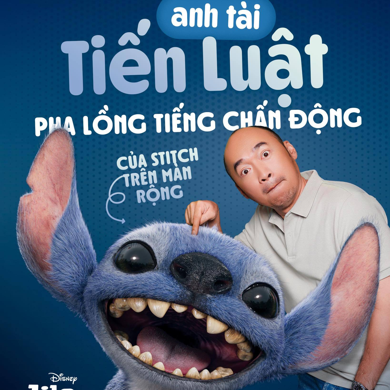 Tiến Luật lồng tiếng cho "quái vật" Stitch