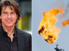 Tom Cruise đốt cháy bầu trời với cú nhảy lịch sử