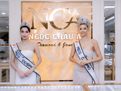 Top 2 Miss Cosmo nhận quà kim cương