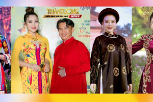 Á hậu Thư Đình chấn thương chân vẫn mở màn và kết màn hàng loạt NTK danh tiếng tại Lễ hội Áo dài 2023