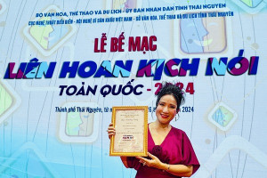 NSƯT Cát Tường xúc động khi giành Huy chương Vàng