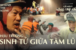 Lý Hải hé lộ đại cảnh lũ nghẹt thở trong Lật Mặt 8: Vòng Tay Nắng 