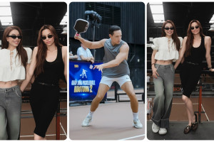Hồ Ngọc Hà đến cổ vũ Kim Lý thi đấu