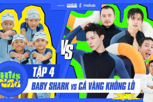 Erik bùng nổ tiếng cười với thử thách bơi lội