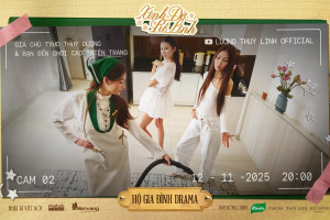 Lương Thùy Linh “toát mồ hôi” khi giúp việc cho TyhD